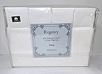Regency Collection King Size Sheet Set 100% Cotton Sateen White 6 Piece. Fixed Price $55.00.