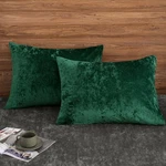 Phf Truly Velvet Pillowcases King Size, 36" X 20" (pack Of 2), Emerald Green. Fixed Price $37.99.