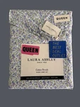 Nip Laura Ashley Queen Sheet Set 4 Pcs 100% Cotton Percale Luxury Flowers Purple. Fixed Price $56.04.