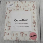 Calvin Klein Sheet Set California King Floral Cream Sateen Weave 300TC Cotton. Fixed Price $85.49.