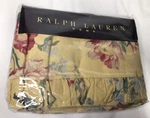 Vintage Ralph Lauren Home King Flat Sheet Parsonage Floral Yellow 112 X102 New. Fixed Price $119.99.