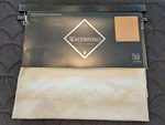 Waterford Linens Lucida Straight 50X 21 Inch Tailored Window Valance Ivory. Fixed Price $10.00.