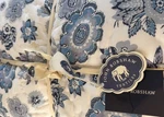 John Robshaw Quilt & 2/KING Sham Set Riaz Reversible Blue Floral Nwt. Fixed Price $219.00.