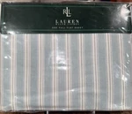 Ralph Lauren Hope Chest Stripe Light Blue White Full Size Flat Sheet Nip Italy. Fixed Price $49.99.