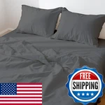 Rajlinen Queen Waterbed Sheets Set Cotton Fits Up 16 Inch Deep Pockets. Fixed Price $89.44.
