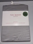 Ted Baker 400TC 100% Ultra Fine Cotton Sateen Queen Sheet Set Silver Gray New. Fixed Price $79.99.