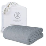Threadmill Luxury Cotton Blankets For Queen (90" 92"), Scottish Grey. Fixed Price $101.99.