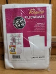 New Stitch 'em Up Regular Pillowcase Pair 19.5X30.5IN White Aunt Martha's. Fixed Price $22.91.