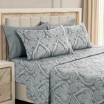 Luxury Deep Pocket 6 Piece Bed Sheet Set 1800 Series Hotel Comfort Paisley. Fixed Price $22.99.