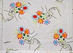 Vintage Flat Twin Bed Sheet Pacific Miracale 60S Pablo Picasso Bouquet Of Peace. Fixed Price $108.37.