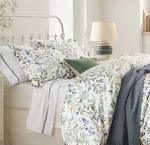 Garnet Hill Cal King Sheet Set Floral Flat & Fitted Pillow Cases Adelle. Fixed Price $214.99.