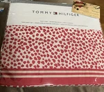 New Tommy Hilfilger 3 Pc Twin Sz Sheet Set Heartland Cherry Red Hearts On White. Fixed Price $39.00.