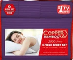 Copperx Bamboo Set Queen &king 6 Piece Deep Pocket Soft Cooling Bed. Fixed Price $69.99.