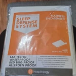 Hospitology Sleep Defense System Queen Mattress Encasement Waterproof Bed Bug. Fixed Price $28.00.