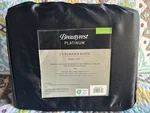 Beautyrest Platinum Luxurious Satin Sheet 4- Piece Twin Xl Long Set Black. Fixed Price $33.99.