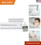 4 Piece Bed Set King Size, 100% Viscose Derived From Bamboo .... Fixed Price $140.79.