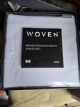 Malouf Woven 100% Rayon From Bamboo Sheet Set King. Fixed Price $129.95.