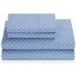 Tommy Hilfiger Chambray Dot Twin Xl Sheet Set Blue/white. Fixed Price $48.99.