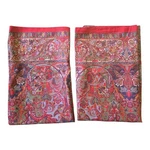 Pair Ralph Lauren Red Galahad Standard Pillowcases Paisley Cotton Sateen Set Htf. Fixed Price $99.00.