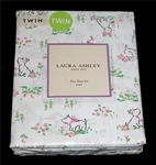 3-PC Laura Ashley Scottie Westie Dogs Flowers "puppy Love" Twin Sheet Set Nip. Fixed Price $38.99.