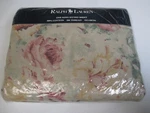 Rare Ralph Lauren Bedding Francesca Multi Tan Neutral Floral Fitted Sheet - King. Fixed Price $329.99.