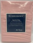 Cuddledown Queen Camellia Pink Flat Sheet Solid Sateen 100% Cotton 400TC 94 X115. Fixed Price $74.99.