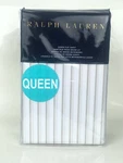 Nwt Ralph Lauren Prescot Stripe Vintage Silver White Queen Flat Sheet $185 Msrp. Fixed Price $49.99.