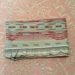 Ralph Lauren Hawk Springs Serape Queen Flat Sheet Ruffled. Fixed Price $80.00.
