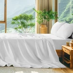 Sonoro Kate 100% Egyptian Cotton 4PC Sheet Set, 600TC, Sateen Weave, White, King. Fixed Price $38.00.
