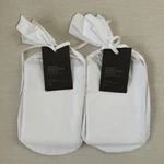 Two Restoration Hardware Italian Tipped Satin Stitch King Sham White/dune Nwt. Fixed Price $125.00.