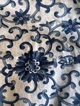 Ralph Lauren Porcelain Blue Rosette Full Size Sheets Fitted And Flat. Fixed Price $79.99.