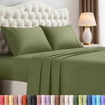 Utopia Bedding Size Set 4 Piece Sheets, Soft Queen, Olive. Fixed Price $40.58.