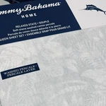 Free Ship Tommy Bahama Queen 4P Sheet Set Subtle Blue Botanical Relaxed Cotton. Fixed Price $85.00.