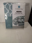 Comfort Bay Full Size Sheet Set Designer Print With Solid Flat Soft Teal. Fixed Price $20.38.