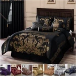 Chezmoi Collection Royale 7-PIECE Bedding Set Jacquard Floral Comforter. Fixed Price $92.99.
