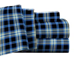 Pointehaven Flannel Deep Pocket Set With Oversized Flat Queen, Ashby Plaid. Fixed Price $69.38.