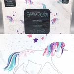 3PC Cynthia Rowley Unicorn Stars Twin Sheet Set Cotton Pink Purple Turquoise New. Fixed Price $49.99.