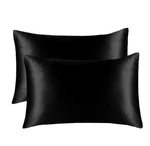 Std Luxury Satin Black Silky Soft Set Queen Cooling New. Fixed Price $7.75.