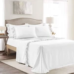 Lush Decor Reyna 4 Piece Ruffle Sheet Set, Queen, White. Fixed Price $86.81.