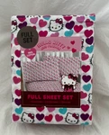 4 Piece Sanrio Hello Kitty & Friends With Multicolor Heart Full Sheet Set Nip. Fixed Price $80.75.