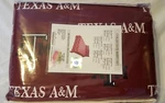 Texas A&m Collegiate Sheet Set - King Size 200 Thread Count Nip. Fixed Price $70.00.