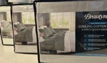 Beautyrest 4 Pc 600 Tc Cooling Cotton Blend Deep Pocket Sheet Set, Grey, Seafoam. Fixed Price $58.88.