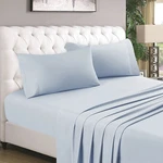 Homeideas 4 Piece Sheets Set (queen, Artic Ice Blue), 1800 Bedding Soft Brus. Fixed Price $42.99.