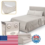 Abeero Home King Size Sheets Set Cooling - Luxury Hotel Soft Bed. Fixed Price $143.06.