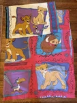 Vintage Disney Lion King Pillow Case Flat Sheet Set Simba Nala. Fixed Price $34.99.