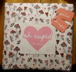 Oh Cupid Valentine's Day Full 4PC Sheet Set Love & Mushrooms With Hearts. Fixed Price $19.97.