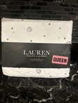 Ralph Lauren Queen Sheet Set Bumble Bee Hive Flowers Cotton 18" X-deep Mattress. Fixed Price $150.00.