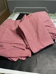 Pottery Barn Red White Gingham 3-PC Twin Size Sheet Set. Fixed Price $34.99.