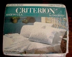 Vintage Criterion 3 Piece Twin Sheet Set Rambling Ribbons By Dan River Nip. Fixed Price $19.00.