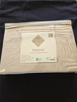 #= Art Of The Weave Sheet Set Queen 1000 Tc Woven Jacquard Design Tan New. Fixed Price $43.19.